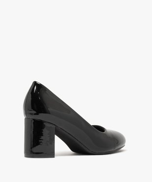 Escarpins vernis à large talon femme vue4 - GEMO(URBAIN) - GEMO