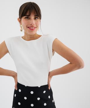 Body sans manches grand décolleté carré au dos femme vue2 - GEMO(FEMME PAP) - GEMO