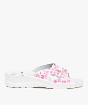Mules femme confort à talon compensé et bride ajustable vue1 - GEMO (CONFORT) - GEMO