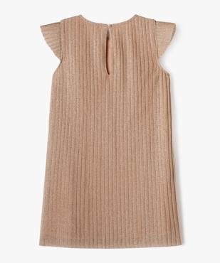 Robe de soirée plissée en maille scintillante fille vue3 - GEMO (ENFANT) - GEMO