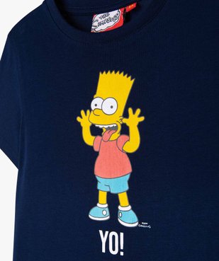 Tee-shirt manches courtes imprimé Bart garçon - The Simpsons vue2 - SIMPSONS - GEMO