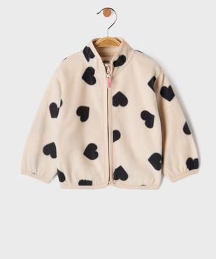 Sweat zippé polaire bébé fille vue1 - GEMO(BEBE DEBT) - GEMO