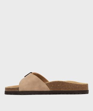 Mules 1 bride à boucle et semelle intérieure cuir femme - Valentina Baldano vue3 - VALENTINA BALDA - GEMO