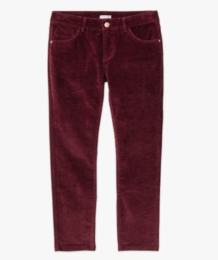 Pantalon slim 7/8ème en velours côtelé femme - LuluCastagnette vue4 - LULUCASTAGNETTE - GEMO