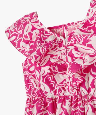 Robe à volants à motifs fleuris fille vue2 - GEMO (ENFANT) - GEMO