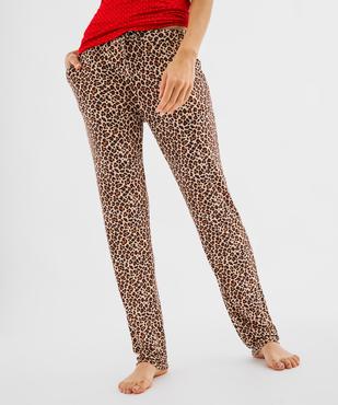 Pantalon de pyjama fluide femme vue1 - GEMO 4G FEMME - GEMO