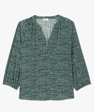 Blouse fluide imprimée à manches 3/4 femme vue4 - GEMO 4G FEMME - GEMO
