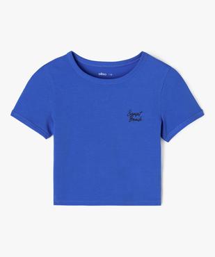 Tee-shirt court à manches courtes fille vue1 - GEMO 4G FILLE - GEMO