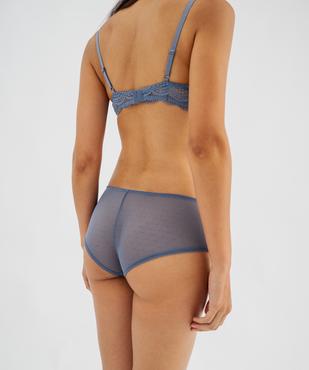 Shorty en dentelle et plumetis femme (lot de 2) vue2 - GEMO(HOMWR FEM) - GEMO