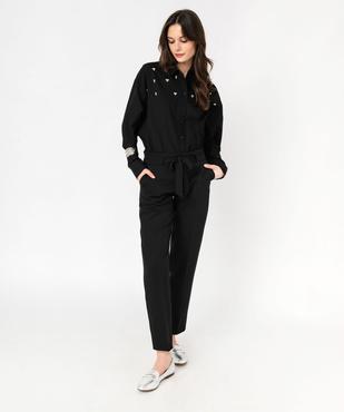 Chemise manches longues à strass femme vue5 - GEMO(FEMME PAP) - GEMO