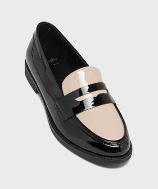 Mocassins vernis bicolores bout amande femme vue5 - VALENTINA BALDA - GEMO