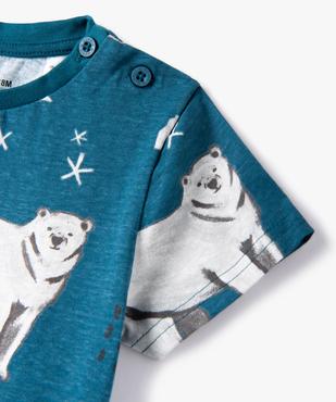 Tee-shirt bébé garçon à manches courtes imprimé (lot de 3) vue2 - GEMO 4G BEBE - GEMO
