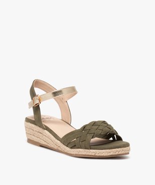 Sandales compensées avec brides tressées femme - Valentina Baldano vue3 - VALENTINA BALDA - GEMO