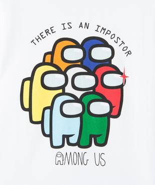 Tee-shirt garçon à manches courtes imprimé - Among Us vue3 - AMONG US - GEMO