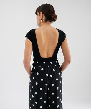 Body sans manches grand décolleté carré au dos femme vue3 - GEMO(FEMME PAP) - GEMO