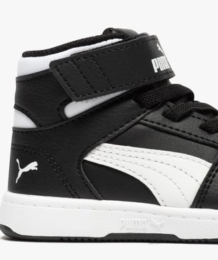 Baskets garçon semi-montantes bicolores - Puma vue6 - PUMA - GEMO