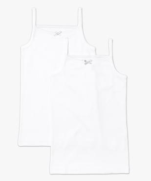 Lot de 2 maillots de corps débardeur 100% coton vue1 - GEMO (ENFANT) - GEMO