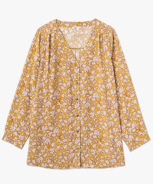 Chemise à manches longues imprimée femme grande taille vue4 - GEMO 4G GT - GEMO