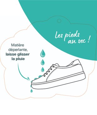 Baskets garçon en toile unie avec détails fluo et lacets élastiques vue2 - BUGGY GEMO FOR GOOD - GEMO