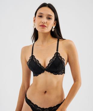 Soutien-gorge triangle push-up en dentelle vue2 - GEMO(HOMWR FEM) - GEMO