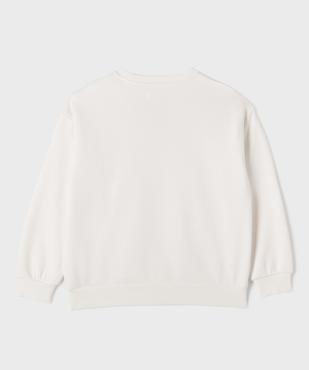 Sweat oversize avec inscription brodée fille vue3 - GEMO 4G FILLE - GEMO