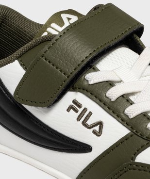 Baskets basses à lacets élastiques et scratch garçon - Fila vue6 - FILA - GEMO