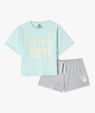 Pyjashort fille loose imprimé - Camps United vue1 - CAMPS UNITED - GEMO