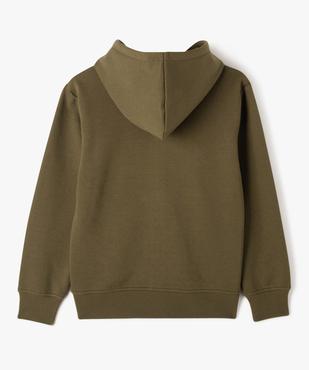 Sweat à capuche avec fermeture zippée garçon vue3 - GEMO (JUNIOR) - GEMO