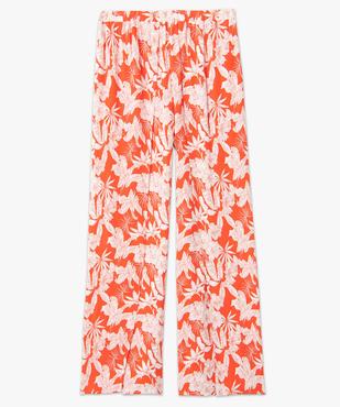 Pantalon de plage femme ouvert sur l’avant vue4 - GEMO 4G FEMME - GEMO