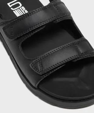 Sandales à scratch monochromes garçon - 5 Miles vue6 - 5 MILES - GEMO