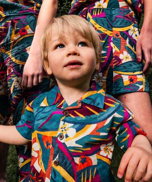 Chemise manches courtes à motifs exotiques bébé garçon vue1 - GEMO(BEBE DEBT) - GEMO