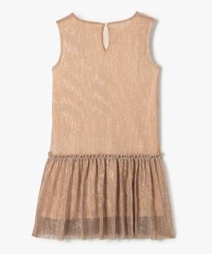 Robe fille scintillante avec volant dans le bas vue3 - GEMO (ENFANT) - GEMO