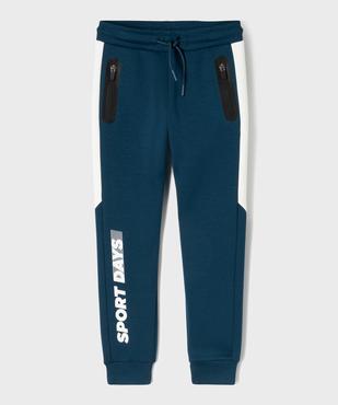 Pantalon de jogging tricolore garçon vue1 - GEMO (ENFANT) - GEMO