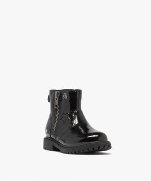 Boots vernies à semelle crantée bébé fille - LuluCastagnette vue2 - LULU CASTAGNETT - GEMO