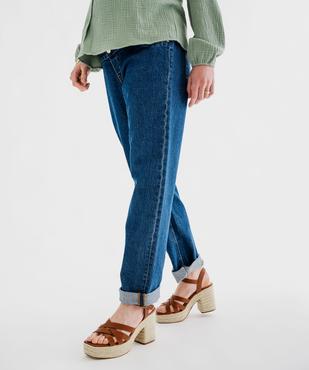 Jean de grossesse regular avec bandeau jersey haut vue5 - GEMO 4G MATERN - GEMO