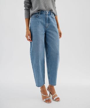 Jean mom taille haute femme vue1 - GEMO 4G FEMME - GEMO