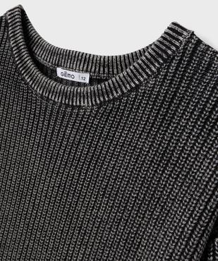 Pull en grosse maille garçon vue2 - GEMO (JUNIOR) - GEMO