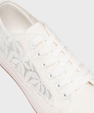 Tennis en toile transparente brodée femme - Follow Me vue6 - FOLLOW ME - GEMO