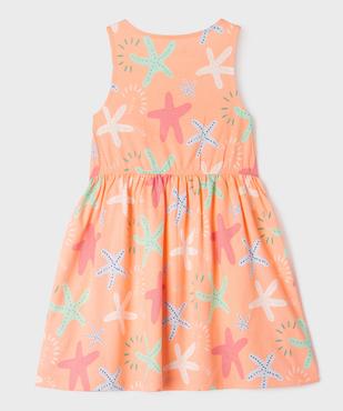 Robe sans manches à motifs fleuris fille vue3 - GEMO (ENFANT) - GEMO