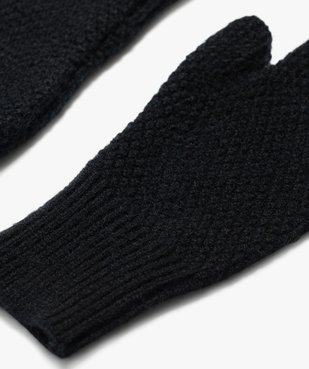Mitaines en maille fantaisie femme vue2 - GEMO (ACCESS) - GEMO