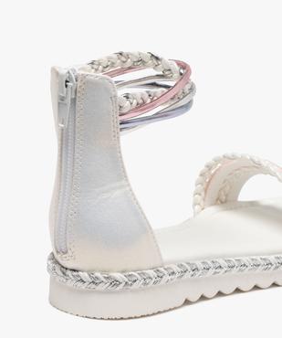 Sandales montantes à brides pailletées et talon zippé fille vue6 - LOVELY WINGS - GEMO