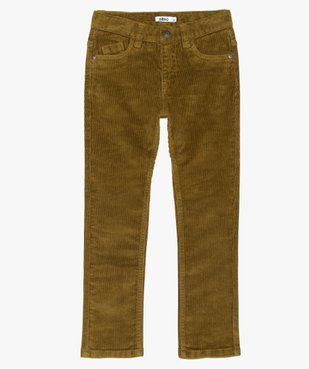 Pantalon garçon en velours côtelé coupe slim  vue1 - GEMO (ENFANT) - GEMO