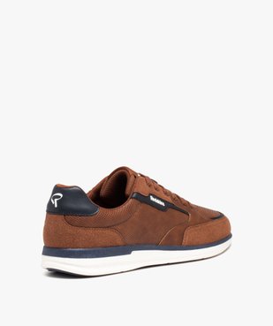 Baskets homme casual à lacets bi-matières - Redskins vue5 - REDSKINS - GEMO