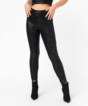 Pantalon à sequins coupe Slim femme vue1 - GEMO(FEMME PAP) - GEMO