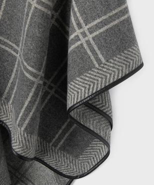 Poncho à carreaux femme vue2 - GEMO 4G FEMME - GEMO