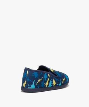 Chaussons garçon imprimés dinosaure style pantoufles vue4 - GEMO 4G GARCON - GEMO