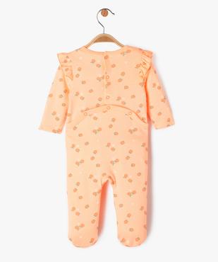Pyjama dors-bien avec volants sur les épaules bébé fille vue4 - GEMO 4G BEBE - GEMO