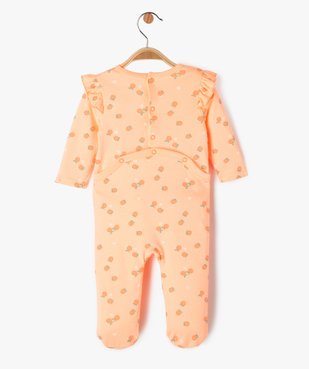 Pyjama dors-bien avec volants sur les épaules bébé fille vue4 - GEMO 4G BEBE - GEMO