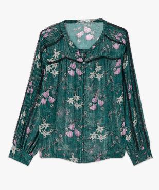 Blouse femme en voile à manches longues vue4 - GEMO(FEMME PAP) - GEMO
