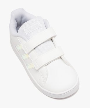 Baskets fille à scratch détails irisés – Adidas Grand Court vue5 - ADIDAS - GEMO